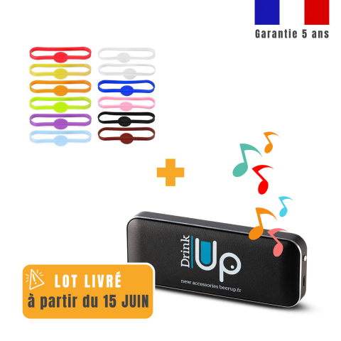 Enceinte pour capot musical + 12 marqueurs de verres
