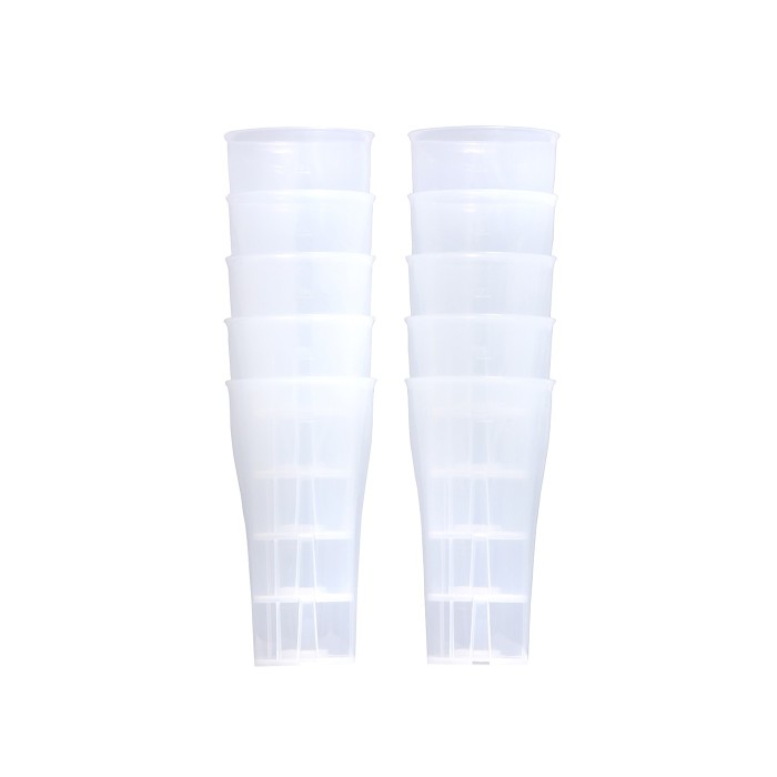 10 verres + 2 lots de 2 kits de remplissage + marqueurs de verres