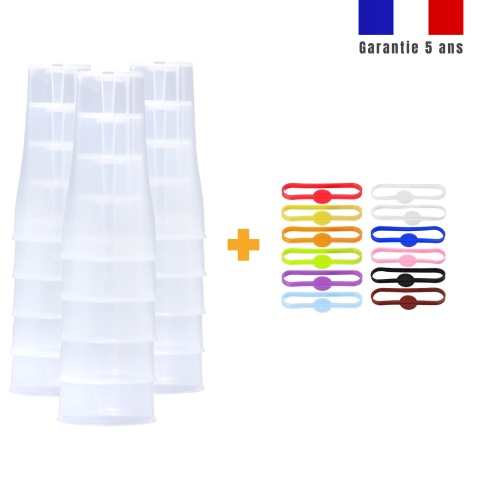 15 verres + Marqueurs de verres