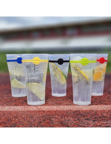 Marqueurs de Verres en Silicone - 12 Couleurs pour des Soirées Fun et 2
