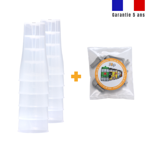 10 verres + 1 lot de 2 kits de remplissage