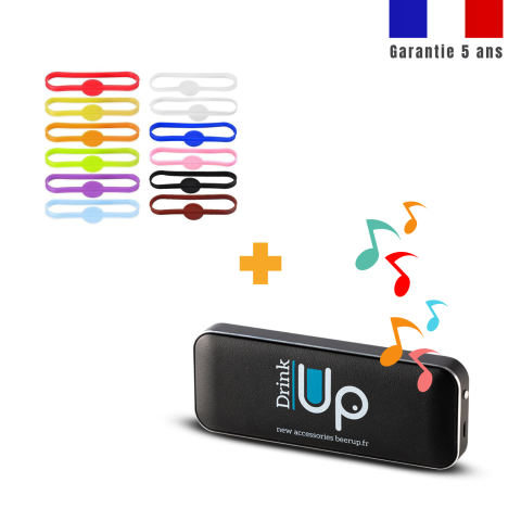 Enceinte pour capot musical + 12 marqueurs de verres